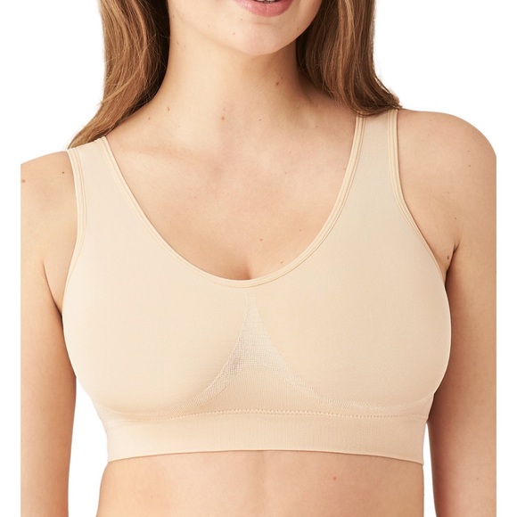 Wacoal B-Smooth Wireless Padded Soft Beige Bra Size 44 NWT - Picture 1 of 11